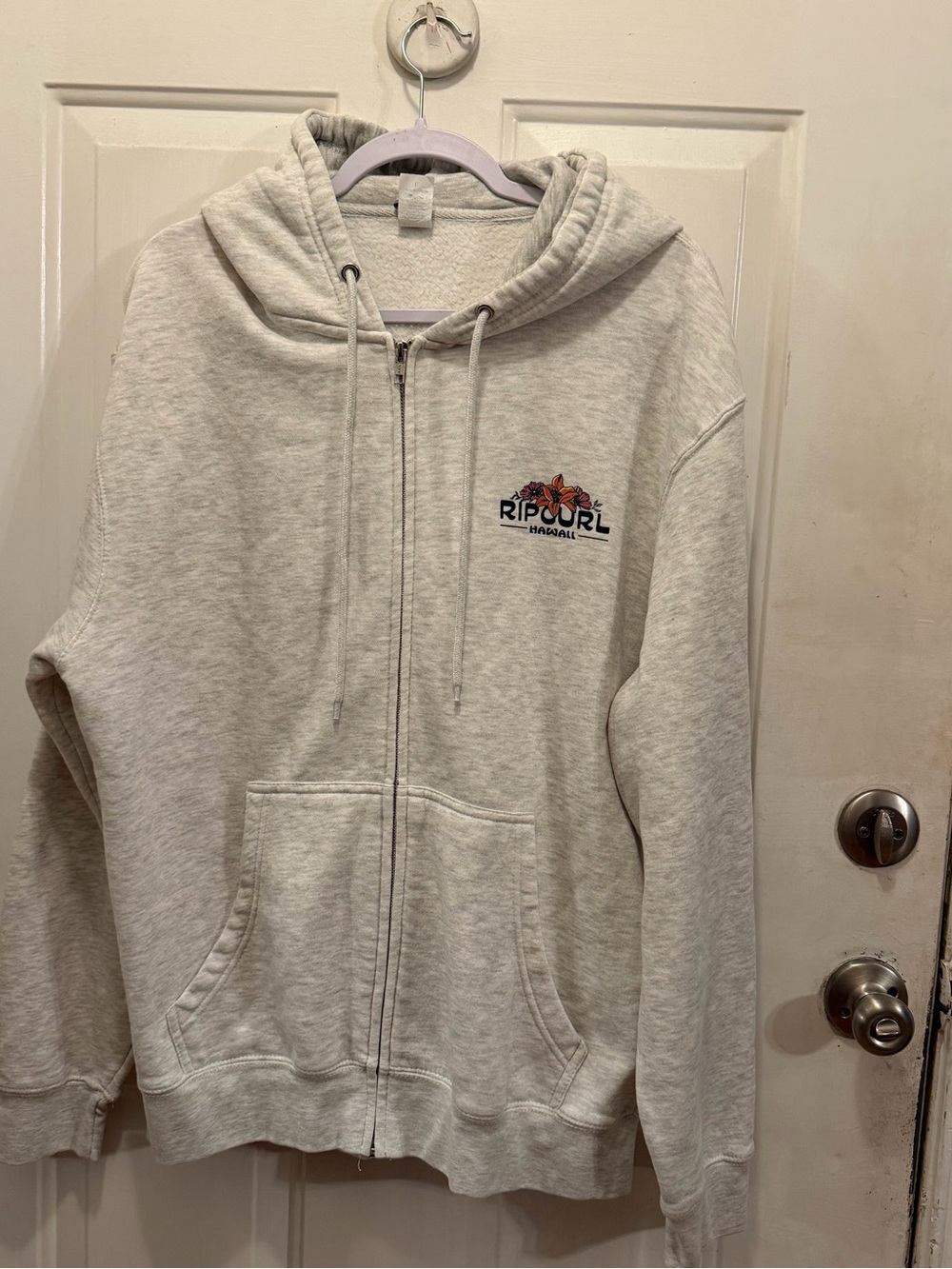 Rip Curl Men’s ' Light Gray Zip Hoodie Jacket